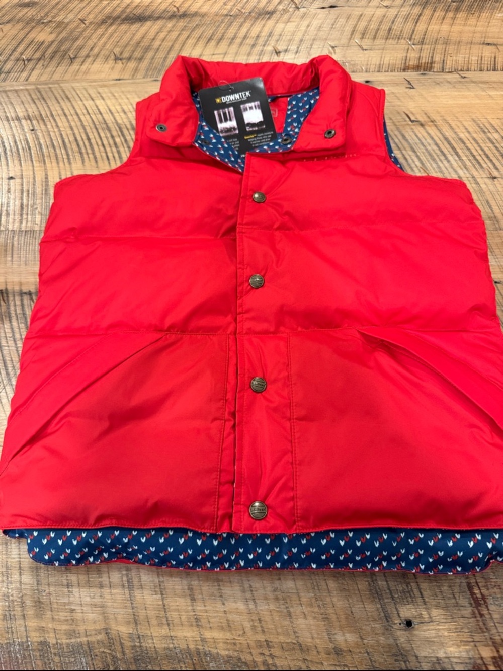 L.L. Bean Kids Red Puffer Vest